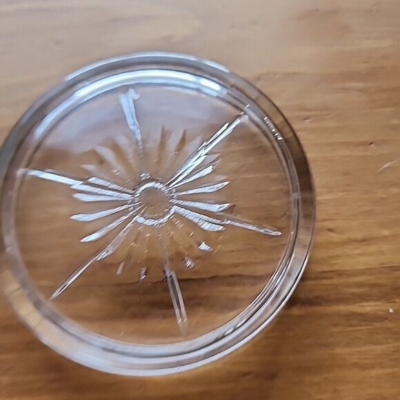 Hazel Atlas Clear Glass Coaster 3.25" Diameter Vintage - Picture 6 of 8